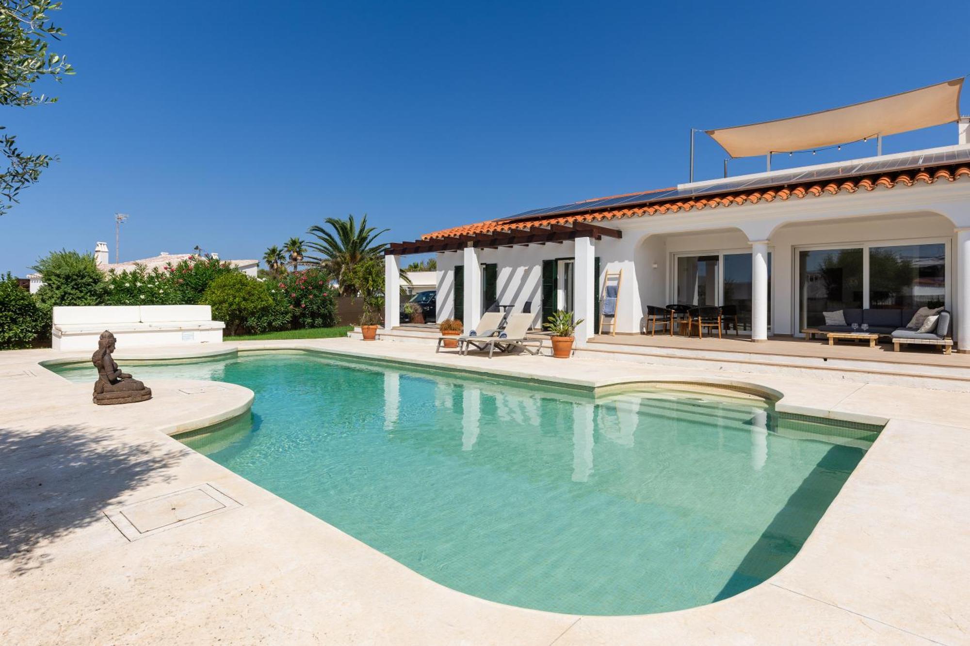 Villa Maravilla With Heatable Pool Rooftopbar With Sea Views And Range Rover Binibeca Bagian luar foto