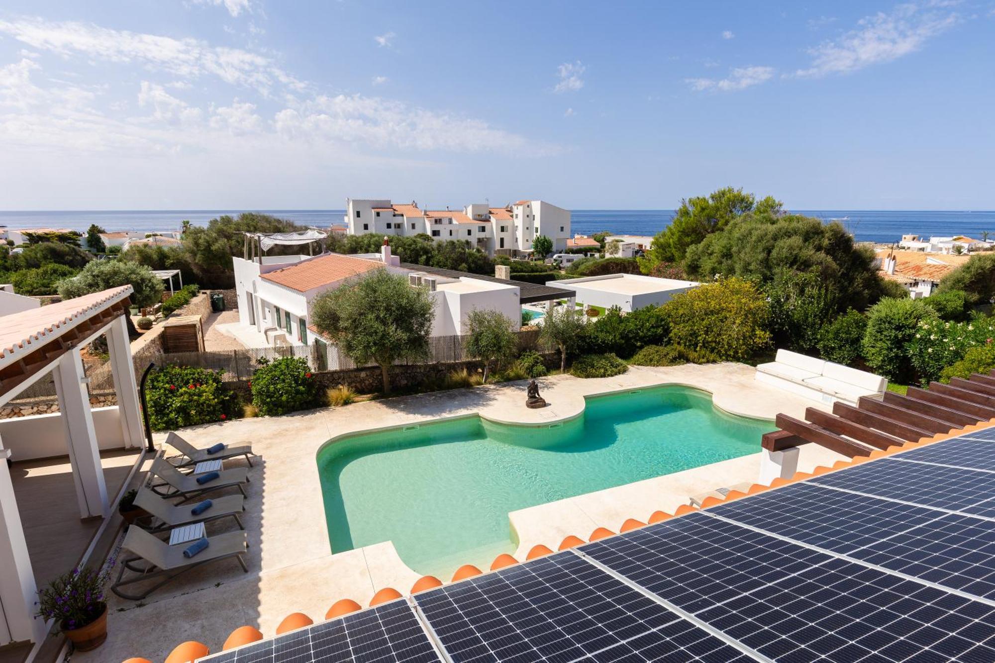 Villa Maravilla With Heatable Pool Rooftopbar With Sea Views And Range Rover Binibeca Bagian luar foto