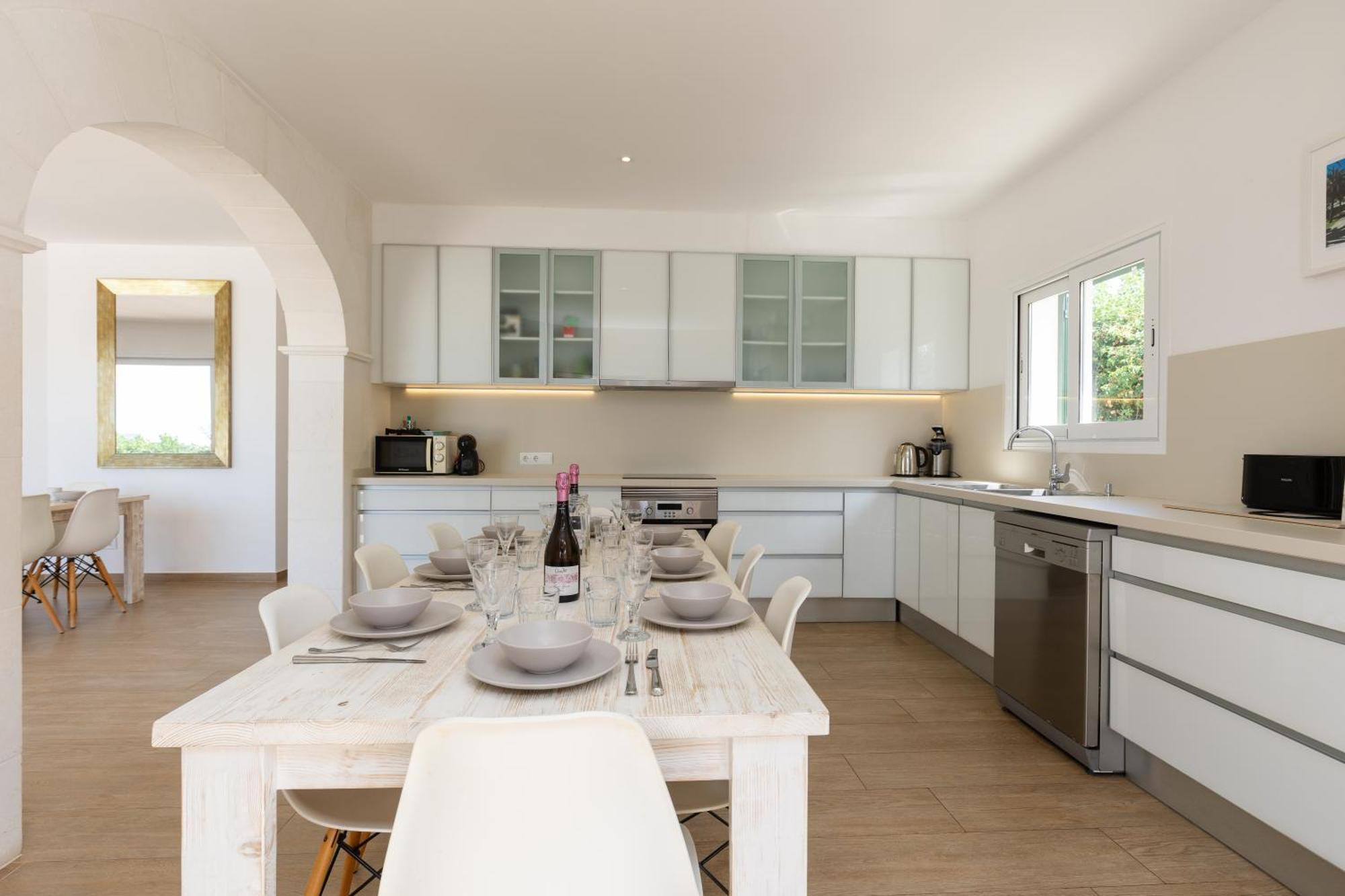 Villa Maravilla With Heatable Pool Rooftopbar With Sea Views And Range Rover Binibeca Bagian luar foto